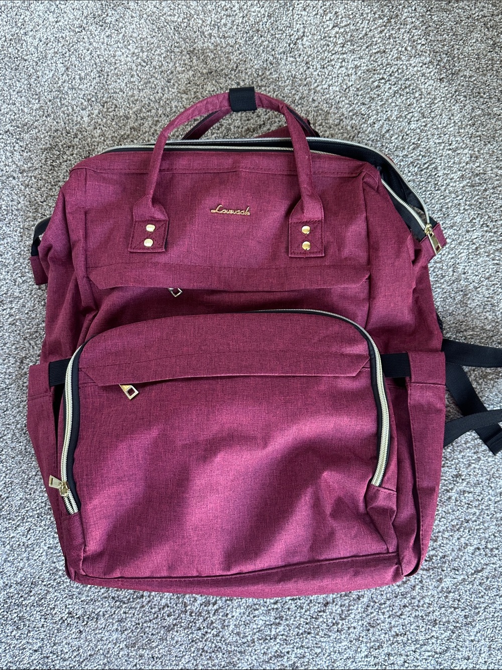 Lovevook Maroon Women’s Backpack/Diaper bag - Spacious Everyday Carry